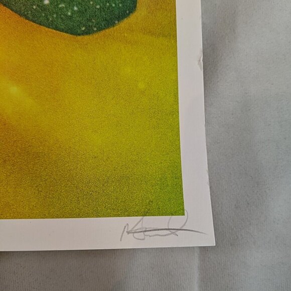 Sensual Oral Sparkle Glitter Rainbow Acid Sex Adult Art Print Signed 15.5x22 in - Picture 7 of 11